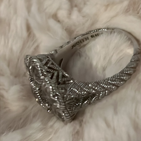 Judith Ripka flower ring size 9 - Picture 5 of 7